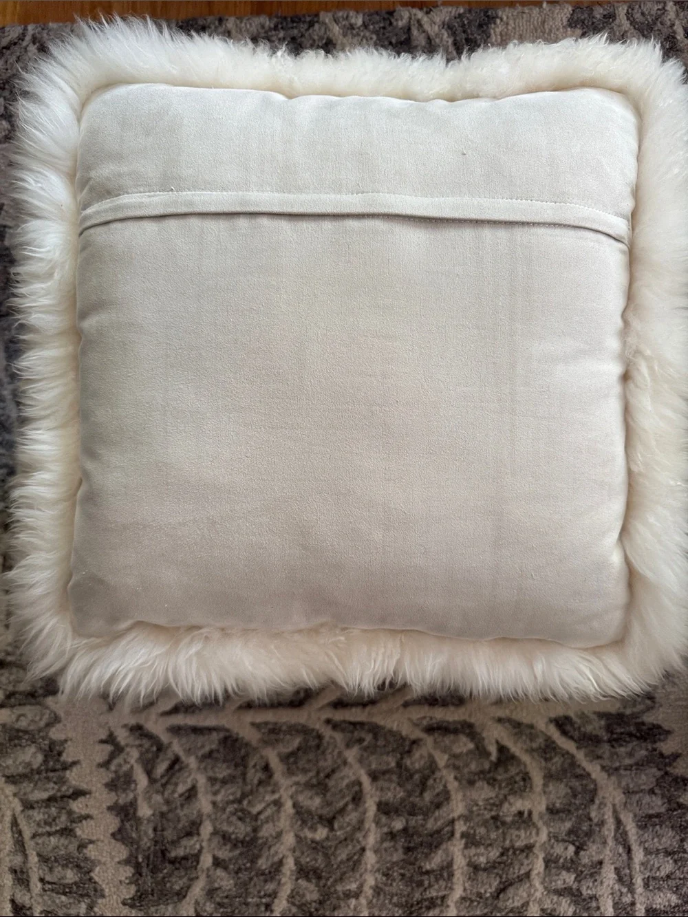 Sheepskin Throw Pillow